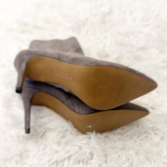 NEW $160 Steve Madden Lizziey Grey Stiletto Pointed toe ankle boot women size 9 - Picture 7 of 8